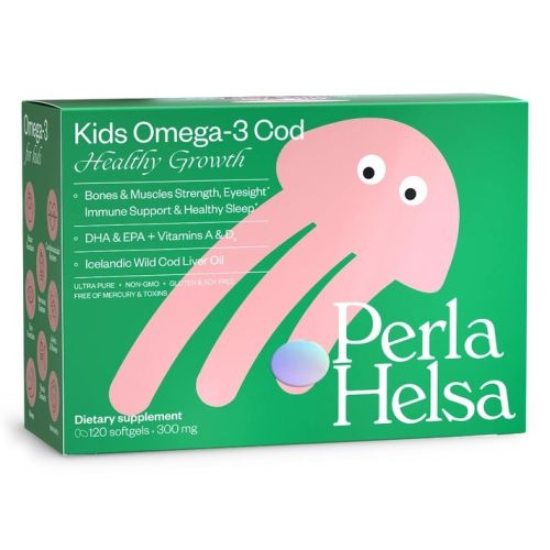 Perla Helsa (Перла Хелса) Kids (Кидс) Омега-3 из Трески с витаминами А и D3 капсулы №120 в городе Софиевка : цены, характеристики.  - фото №1 Perla Helsa (Перла Хелса) Kids (Кидс) Омега-3 из Трески с витаминами А и D3 капсулы №120 в городе Софиевка : цены, характеристики.