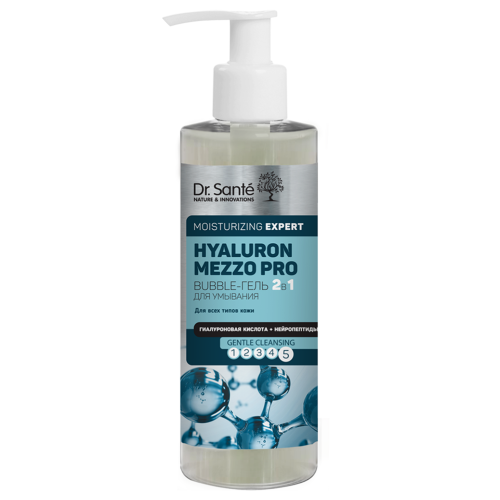 Bubble-гель Dr.Sante (Доктор Санте) Hyaluron Mezzo Pro для умывания 2 в 1 200 мл в городе Одесса : цены, характеристики.  - фото №1 Bubble-гель Dr.Sante (Доктор Санте) Hyaluron Mezzo Pro для умывания 2 в 1 200 мл в городе Одесса : цены, характеристики.