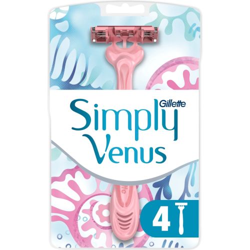 Станок Gillette Simply Venus 3 жіночий одноразовий, 4 шт. в місті Софіївка : ціни, характеристика.  - фото №1 Станок Gillette Simply Venus 3 жіночий одноразовий, 4 шт. в місті Софіївка : ціни, характеристика.