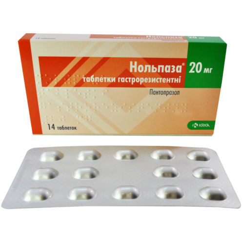 Нольпаза 20 мг таблетки №14  в місті Вінниця : ціни, характеристика.  - фото №1 Нольпаза 20 мг таблетки №14  в місті Вінниця : ціни, характеристика.