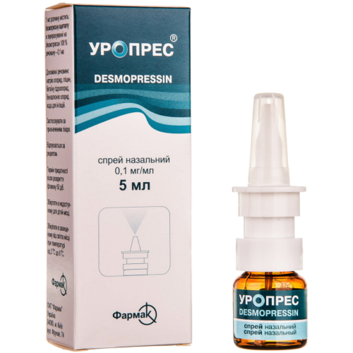 Уропрес 0,1 мг/мл спрей назальный флакон 5мл в городе Вышгород : цены, характеристики.  - фото №1 Уропрес 0,1 мг/мл спрей назальный флакон 5мл в городе Вышгород : цены, характеристики.