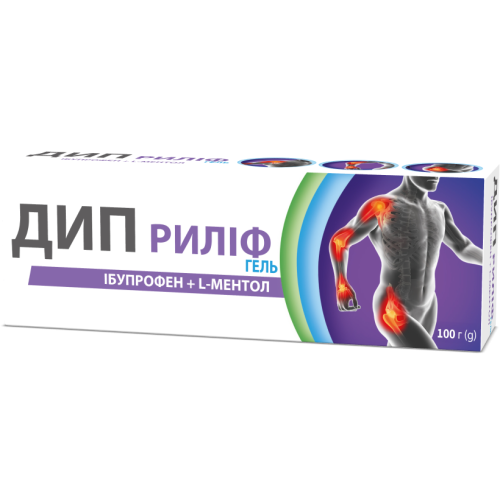 Дип Риліф гель 100 г в аптеці - фото №1 Дип Риліф гель 100 г в аптеці