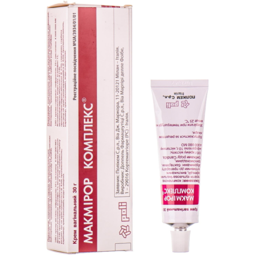 Макмирор Комплекс крем вагинальный 30 г в городе Полтава : цены, характеристики.  - фото №1 Макмирор Комплекс крем вагинальный 30 г в городе Полтава : цены, характеристики.