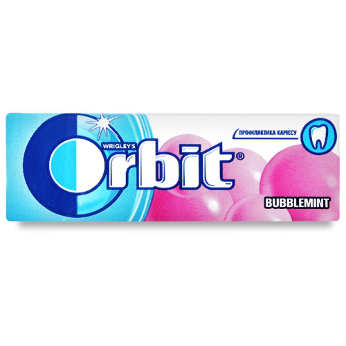 Жувальна гумка Orbit (Орбіт) Баблмінт 14 г в місті Чернівці : ціни, характеристика.  - фото №1 Жувальна гумка Orbit (Орбіт) Баблмінт 14 г в місті Чернівці : ціни, характеристика.