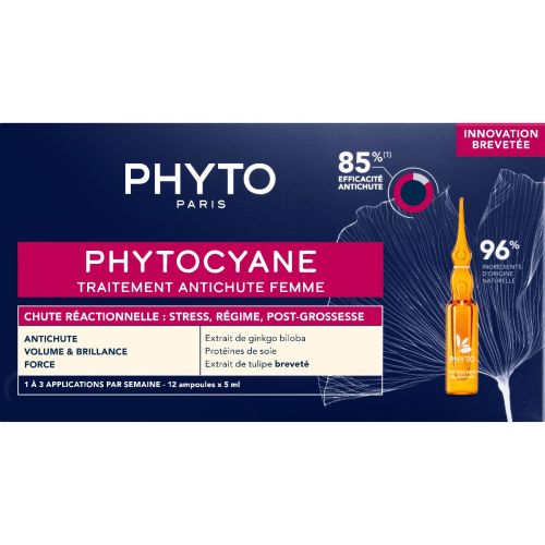 Засіб проти випадання волосся Phyto (Фіто) Phytocyane для жінок, 12 шт. х 5 мл в місті Богородчани : ціни, характеристика.  - фото №1 Засіб проти випадання волосся Phyto (Фіто) Phytocyane для жінок, 12 шт. х 5 мл в місті Богородчани : ціни, характеристика.
