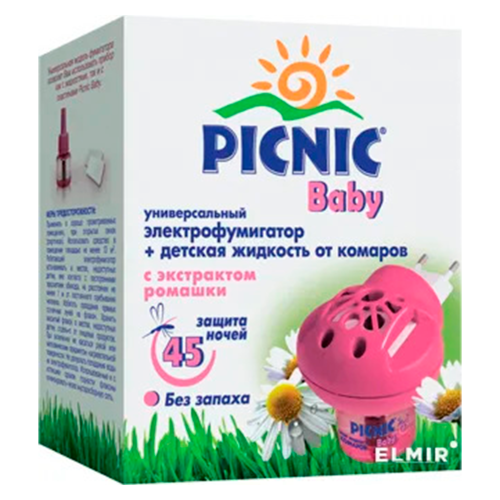 Фумігатор Picnic Baby рідина 30 мл в місті Рахів : ціни, характеристика.  - фото №1 Фумігатор Picnic Baby рідина 30 мл в місті Рахів : ціни, характеристика.