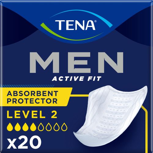 Урологічні прокладки Tena Men Active Fit Level 2 для чоловіків 20 шт. в місті Канів : ціни, характеристика.  - фото №1 Урологічні прокладки Tena Men Active Fit Level 2 для чоловіків 20 шт. в місті Канів : ціни, характеристика.