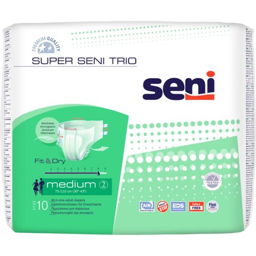 Підгузки для дорослих Super Seni Trio medium air №10 фото - фото №1 Підгузки для дорослих Super Seni Trio medium air №10 фото