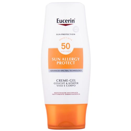 Крем-гель Eucerin (Юцерин) Sun Allergy Protect солнцезащитный для кожи лица и тела SPF50 150 мл в городе Вышгород : цены, характеристики.  - фото №1 Крем-гель Eucerin (Юцерин) Sun Allergy Protect солнцезащитный для кожи лица и тела SPF50 150 мл в городе Вышгород : цены, характеристики.