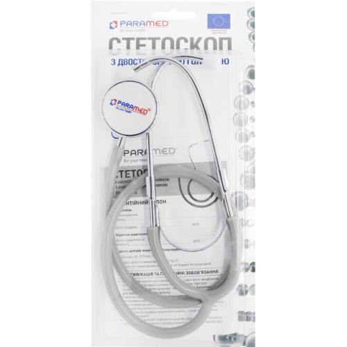 Стетоскоп Paramed з двосторонньою головкою в місті Павлоград : ціни, характеристика. - фото №1 Стетоскоп Paramed з двосторонньою головкою в місті Павлоград : ціни, характеристика.
