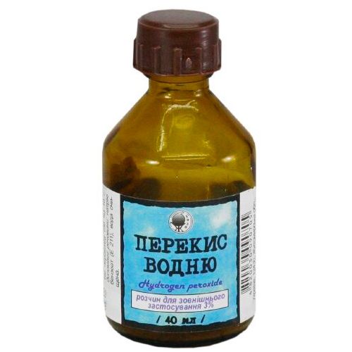 Перекис водню 3% розчин 40 мл в місті Первомайськ : ціни, характеристика.  - фото №1 Перекис водню 3% розчин 40 мл в місті Первомайськ : ціни, характеристика.