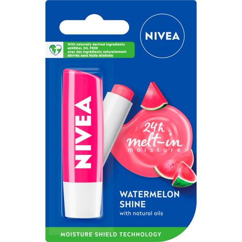 Бальзам для губ Nivea Watermelon Shine Кавунове сяйво 4,8 г в місті Глобине : ціни, характеристика.  - фото №1 Бальзам для губ Nivea Watermelon Shine Кавунове сяйво 4,8 г в місті Глобине : ціни, характеристика.