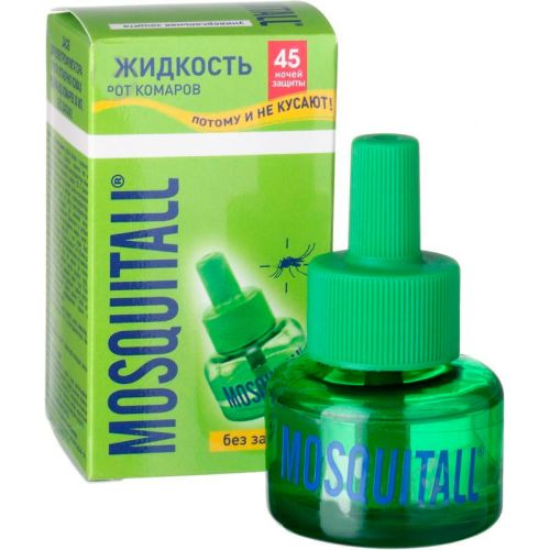 Жидкость от комаров Mosquitall Универсальная защита 45 ночей, 30 мл в городе Глобино : цены, характеристики.  - фото №1 Жидкость от комаров Mosquitall Универсальная защита 45 ночей, 30 мл в городе Глобино : цены, характеристики.