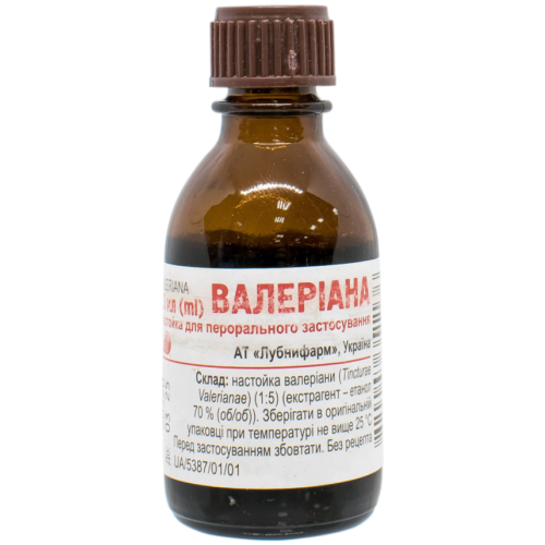 Валеріани настойка 25 мл в місті Глобине : ціни, характеристика.  - фото №1 Валеріани настойка 25 мл в місті Глобине : ціни, характеристика.