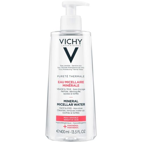 Міцелярна вода Vichy (Віши) Purete Thermale для чутливої шкіри обличчя та очей, 400 мл в місті Глобине : ціни, характеристика.  - фото №1 Міцелярна вода Vichy (Віши) Purete Thermale для чутливої шкіри обличчя та очей, 400 мл в місті Глобине : ціни, характеристика.