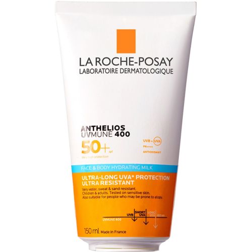 Молочко La Roche-Posay (Ля Рош-Позе) Антеліос UVA 400 сонцезахисне водостійке SPF 50+ для обличчя та тіла 150 мл в місті Первомайськ : ціни, характеристика.  - фото №1 Молочко La Roche-Posay (Ля Рош-Позе) Антеліос UVA 400 сонцезахисне водостійке SPF 50+ для обличчя та тіла 150 мл в місті Первомайськ : ціни, характеристика.