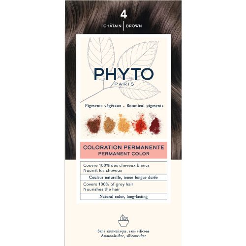Крем-фарба для волосся Phyto (Фіто) Phytocolor Тон 4 (шатен) в аптеці - фото №1 Крем-фарба для волосся Phyto (Фіто) Phytocolor Тон 4 (шатен) в аптеці