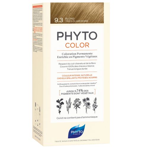 Крем-фарба для волосся Phyto (Фіто) Phytocolor Тон 9.3 (золотистий блондин) в місті Глобине : ціни, характеристика.  - фото №1 Крем-фарба для волосся Phyto (Фіто) Phytocolor Тон 9.3 (золотистий блондин) в місті Глобине : ціни, характеристика.