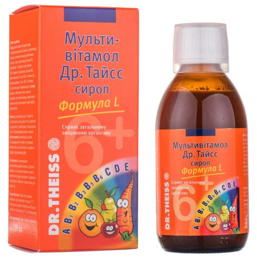 Мультивітамол Др. Тайсс формула L 200 мл в інтернет-аптеці - фото №1 Мультивітамол Др. Тайсс формула L 200 мл в інтернет-аптеці