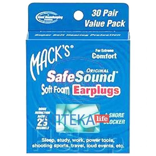 Беруші SafeSaund Original пара №30 замовити - фото №1 Беруші SafeSaund Original пара №30 замовити