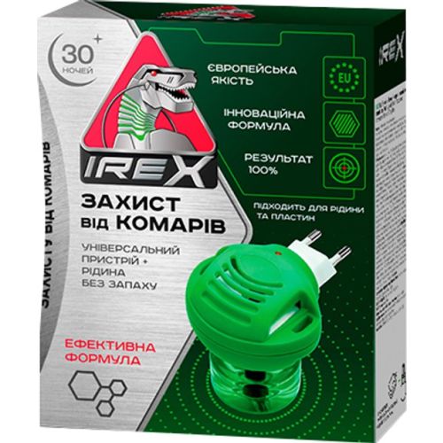Комплект IREX (АйРекс) від комарів, прилад та рідина 30 ночей в місті Вишгород : ціни, характеристика.  - фото №1 Комплект IREX (АйРекс) від комарів, прилад та рідина 30 ночей в місті Вишгород : ціни, характеристика.