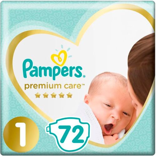 Підгузки Pampers Premium Care р. 1 (2-5 кг) 72 шт. в місті Богородчани : ціни, характеристика.  - фото №1 Підгузки Pampers Premium Care р. 1 (2-5 кг) 72 шт. в місті Богородчани : ціни, характеристика.