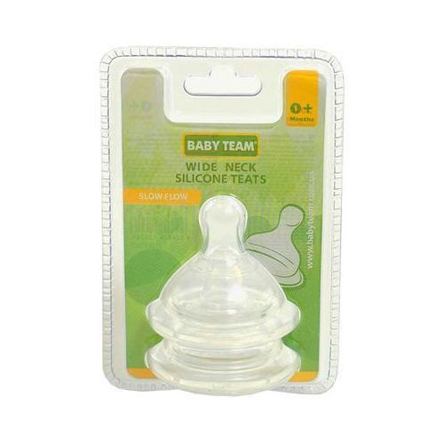 Соска силиконовая классическая для бутылочки с широким горлом медленный поток Baby Team (2020) 2 шт в Киеве : цены, характеристики.  - фото №1 Соска силиконовая классическая для бутылочки с широким горлом медленный поток Baby Team (2020) 2 шт в Киеве : цены, характеристики.