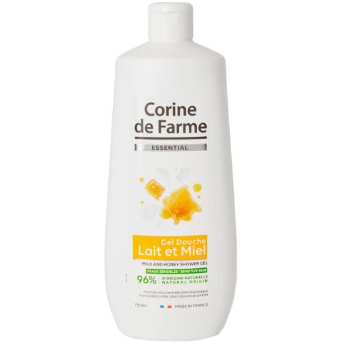 Гель для душу Corine de Farme (Корін Де Фарм) Молоко та мед 750 мл в Дніпрі : ціни, характеристика.  - фото №1 Гель для душу Corine de Farme (Корін Де Фарм) Молоко та мед 750 мл в Дніпрі : ціни, характеристика.