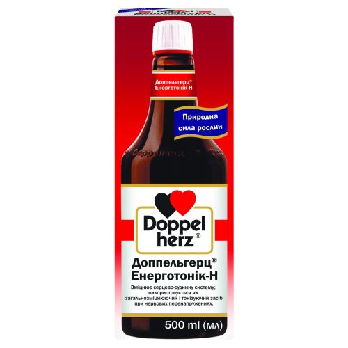 Доппельгерц Енерготонік-Н розчин 500 мл ціна - фото №1 Доппельгерц Енерготонік-Н розчин 500 мл ціна