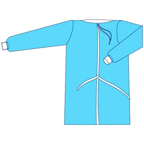 Халат хірургічний Славна стерильний на зав'язках, р. L (50-52) 90 см (1220525) недорого - фото №1 Халат хірургічний Славна стерильний на зав'язках, р. L (50-52) 90 см (1220525) недорого