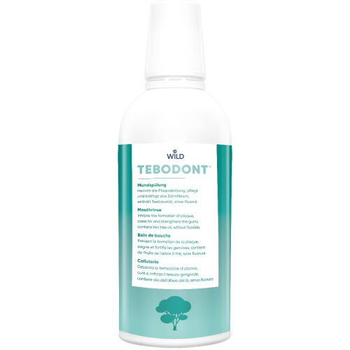 Ополіскувач для ротової порожнини Dr. Wild Tebodont з олією чайного дерева без фториду 500 мл в місті Вишгород : ціни, характеристика.  - фото №1 Ополіскувач для ротової порожнини Dr. Wild Tebodont з олією чайного дерева без фториду 500 мл в місті Вишгород : ціни, характеристика.