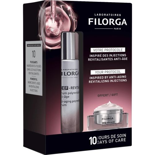 Набор Filorga (Филорга) NCEF-Rtvitalize (Сыворотка 30 мл+Крем 10 мл) в аптеке - фото №1 Набор Filorga (Филорга) NCEF-Rtvitalize (Сыворотка 30 мл+Крем 10 мл) в аптеке