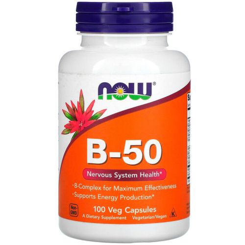 Вітамінний комплекс B-50 Now капсули №100 недорого - фото №1 Вітамінний комплекс B-50 Now капсули №100 недорого