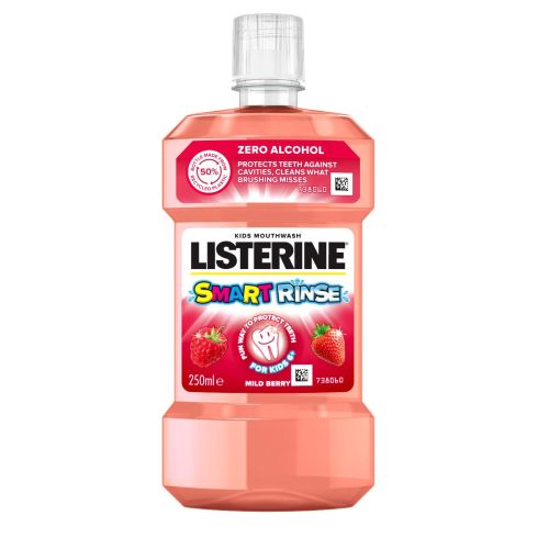 Ополіскувач для порожнини рота Listerine Smart Rinse дитячий 250 мл в місті Богородчани : ціни, характеристика.  - фото №1 Ополіскувач для порожнини рота Listerine Smart Rinse дитячий 250 мл в місті Богородчани : ціни, характеристика.