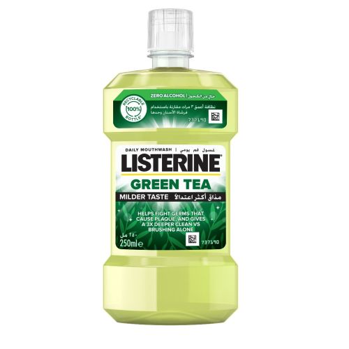 Ополіскувачдля порожнини рота Listerine Зелений чай 250 мл в місті Богородчани : ціни, характеристика.  - фото №1 Ополіскувачдля порожнини рота Listerine Зелений чай 250 мл в місті Богородчани : ціни, характеристика.