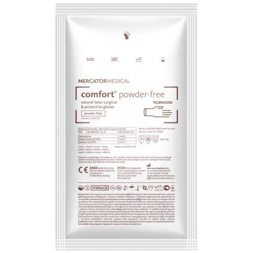 Рукавички Comfort хірургічні стерильні неприпудрені р.8 в місті Канів : ціни, характеристика.  - фото №1 Рукавички Comfort хірургічні стерильні неприпудрені р.8 в місті Канів : ціни, характеристика.