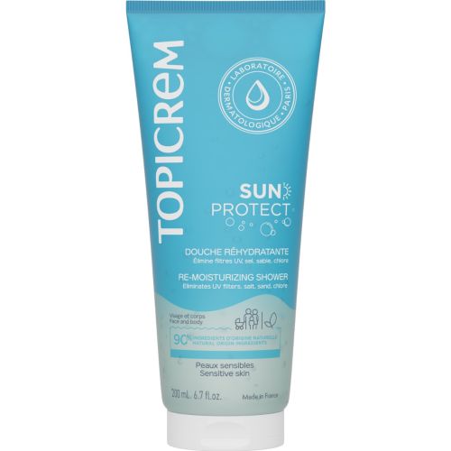 Гель для душа Topicrem (Топикрем) Sun Protect увлажняющий после загара 200 мл в городе Вышгород : цены, характеристики.  - фото №1 Гель для душа Topicrem (Топикрем) Sun Protect увлажняющий после загара 200 мл в городе Вышгород : цены, характеристики.