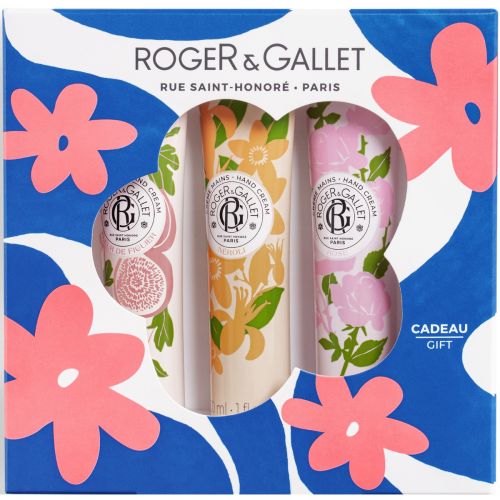 Набір Roger&Gallet (Роже&Галлє) креми для рук (Квітка інжиру+Неролі+Роза) 3х30 мл в аптеці - фото №1 Набір Roger&Gallet (Роже&Галлє) креми для рук (Квітка інжиру+Неролі+Роза) 3х30 мл в аптеці
