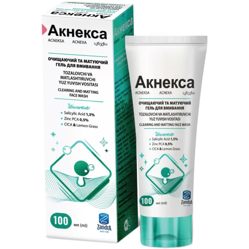 Гель для обличчя Акнекса очищаючий та матуючий для вмивання, 100 мл в місті Рогатин : ціни, характеристика. - фото №1 Гель для обличчя Акнекса очищаючий та матуючий для вмивання, 100 мл в місті Рогатин : ціни, характеристика.