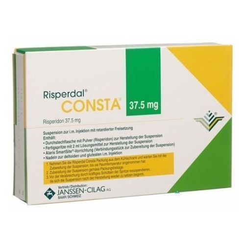 Рисполепт Конста порошок 37,5 мг + розчинник + шприц 2 мл в місті Глобине : ціни, характеристика.  - фото №1 Рисполепт Конста порошок 37,5 мг + розчинник + шприц 2 мл в місті Глобине : ціни, характеристика.
