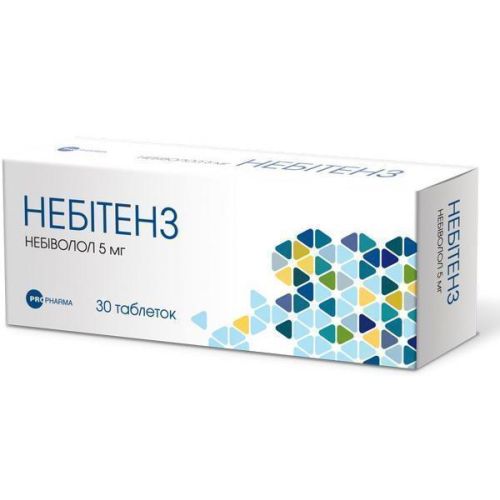 Небітенз 5 мг таблетки №30 в місті Вінниця : ціни, характеристика.  - фото №1 Небітенз 5 мг таблетки №30 в місті Вінниця : ціни, характеристика.