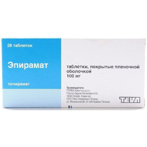 Епірамат 100 мг таблетки №28 в місті Ставище : ціни, характеристика. - фото №1 Епірамат 100 мг таблетки №28 в місті Ставище : ціни, характеристика.