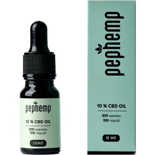 Pephemp Олія 10% СBD Isolate з нейтральним смаком 10 мл в місті Прилуки : ціни, характеристика. - фото №1 Pephemp Олія 10% СBD Isolate з нейтральним смаком 10 мл в місті Прилуки : ціни, характеристика.