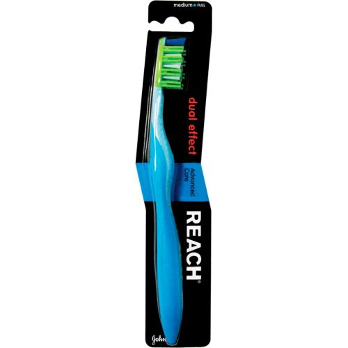 Зубна щітка Reach Dual Effect середня, 1 шт. в місті Богородчани : ціни, характеристика.  - фото №1 Зубна щітка Reach Dual Effect середня, 1 шт. в місті Богородчани : ціни, характеристика.