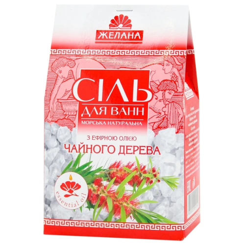 Сіль для ванн Желана Чайне дерево 500 г фото - фото №1 Сіль для ванн Желана Чайне дерево 500 г фото