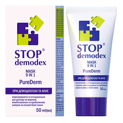 Маска для обличчя Stop Demodex Pure Derm 9 1, 50 мл в місті Ужгород : ціни, характеристика. - фото №1 Маска для обличчя Stop Demodex Pure Derm 9 1, 50 мл в місті Ужгород : ціни, характеристика.