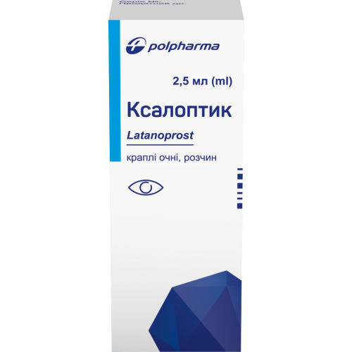 Ксалоптік краплі 50 мкг/мл 2,5 мл в місті Глобине : ціни, характеристика.  - фото №1 Ксалоптік краплі 50 мкг/мл 2,5 мл в місті Глобине : ціни, характеристика.