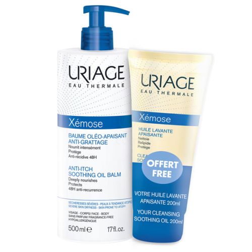 Набор Uriage (Урьяж) Xemose (Бальзам-масло Uriage Xemose против раздражений 500 мл + Масло Uriage Xemose очищающее, успокаивающее 200 мл) в городе Богородчаны : цены, характеристики.  - фото №1 Набор Uriage (Урьяж) Xemose (Бальзам-масло Uriage Xemose против раздражений 500 мл + Масло Uriage Xemose очищающее, успокаивающее 200 мл) в городе Богородчаны : цены, характеристики.