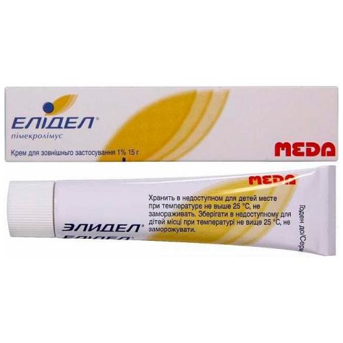 Элидел 1% крем 15 г в городе Луцк : цены, характеристики.  - фото №1 Элидел 1% крем 15 г в городе Луцк : цены, характеристики.