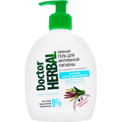 Гель Dr. Herbal Шалфей для интимной гигиены, 300 мл в городе Богородчаны : цены, характеристики.  - фото №1 Гель Dr. Herbal Шалфей для интимной гигиены, 300 мл в городе Богородчаны : цены, характеристики.